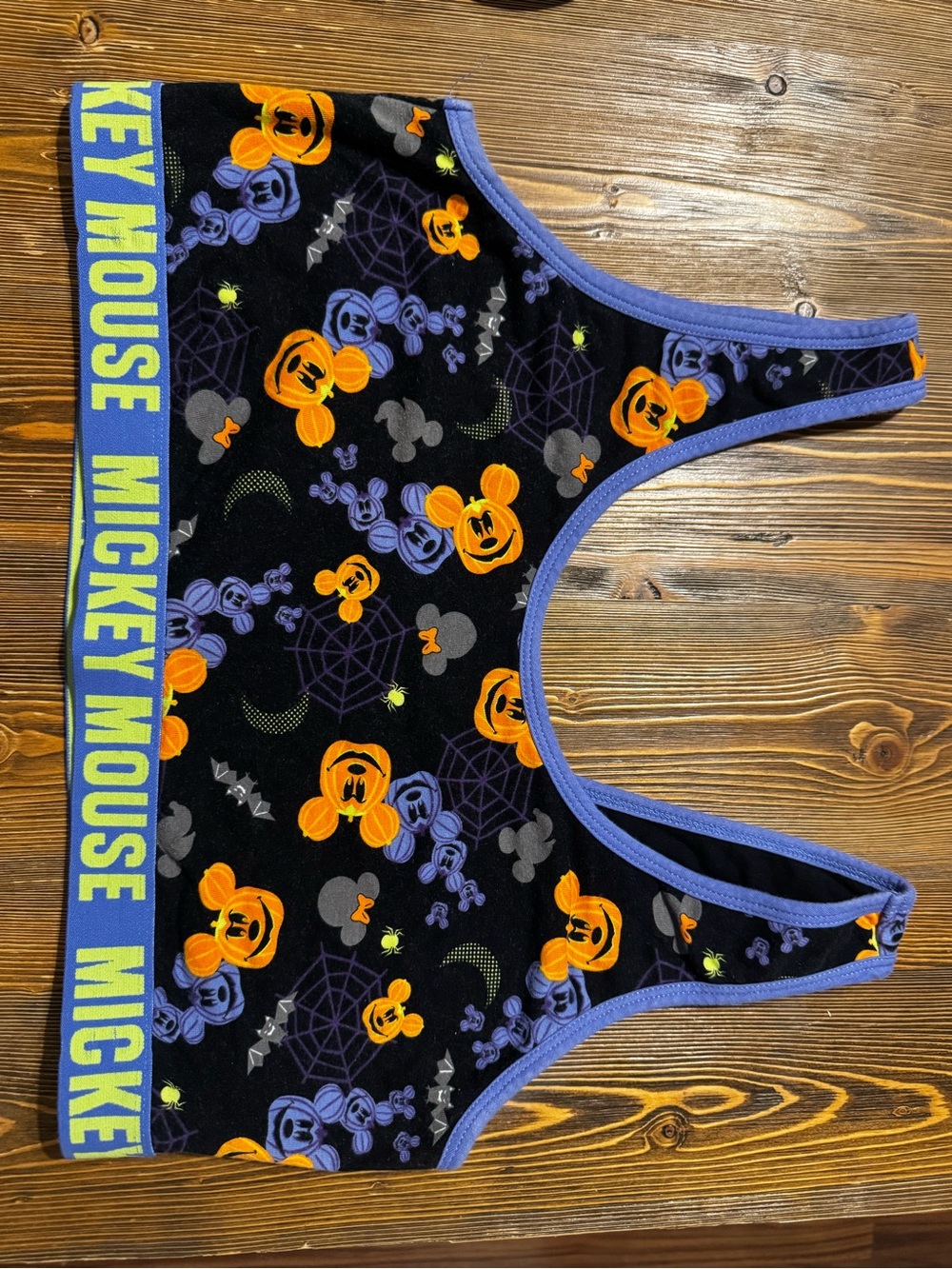 Torrid Disney Mickey Mouse Halloween Pumpkin Scoop Neck Bralette Size 2 / 2X